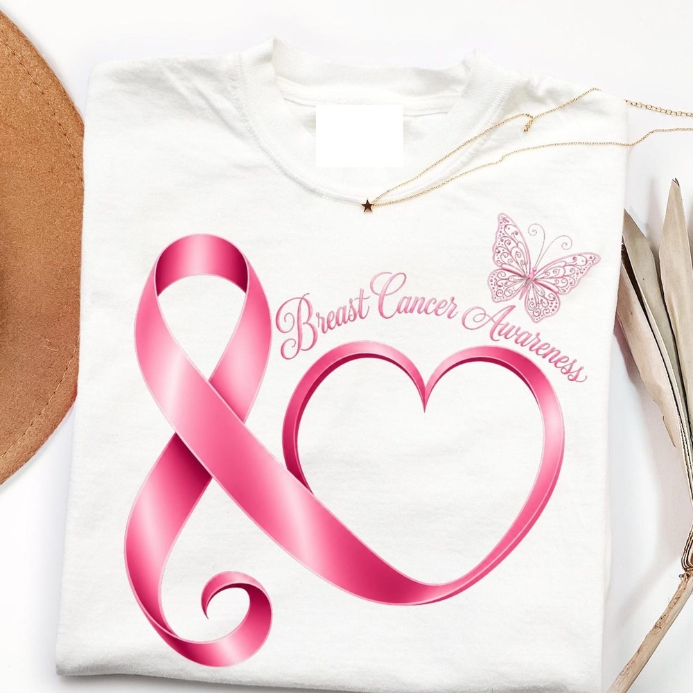 Breast Cancer Awareness Shirt White Shirt